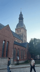 A busy summer afternoon around Riga's Old Town