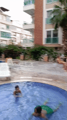 Afternoon scenes around a Konyaaltı residential complex and neighborhood