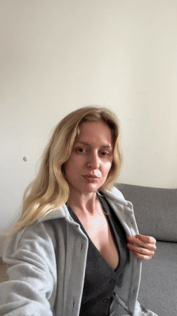 Woman photographed indoors in Petah Tikva apartment setting