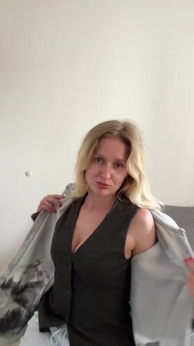 Woman photographed indoors in Petah Tikva apartment setting