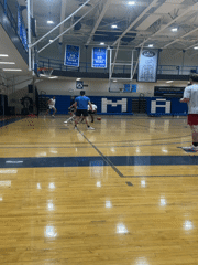 Evening basketball practice session documented at New York gymnasium