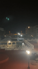 Nighttime street scene captured in Torrevieja, Spain