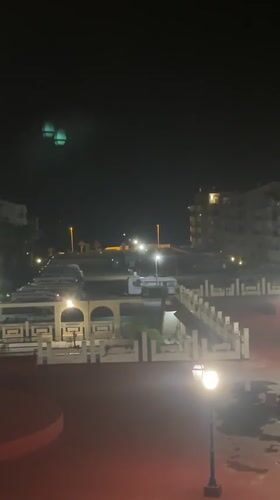 Nighttime street scene captured in Torrevieja, Spain