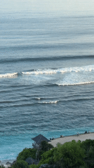 Coastal views captured from cliffs in Kuta Selatan, Indonesia