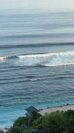 Coastal views captured from cliffs in Kuta Selatan, Indonesia