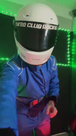 Content creator films racing suit dance videos in Vila Real