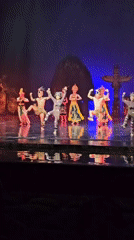 Traditional dance performance with aerial acts staged in Kuta Selatan