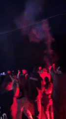 Outdoor concert draws crowds in Bol'shaya Kivara, Russia