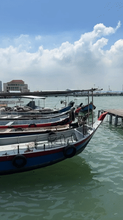 Tourist documents George Town waterfront and Chew Jetty attractions