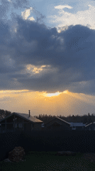 Storm clouds and sunbreaks observed across Подшивалово, Russia