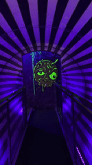 Blacklight entertainment venue showcases colorful murals in East Suffolk