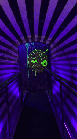 Blacklight entertainment venue showcases colorful murals in East Suffolk