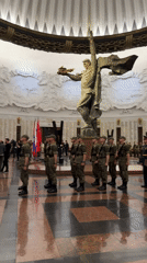 Formal ceremony unfolds inside Moscow's ornate marble hall