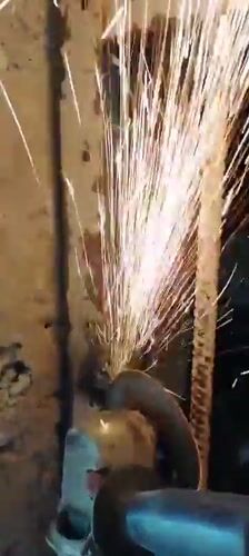 Metalworking activity documented in New Athos, Abkhazia morning hours