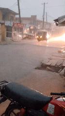Morning downpour floods Ikeja streets, Nigeria