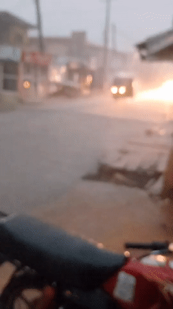 Morning downpour floods Ikeja streets, Nigeria