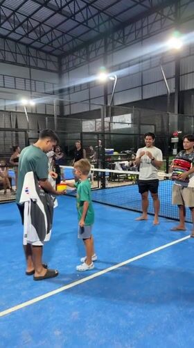 Padel matches and a mini ceremony at Baan Plai Laem, Thailand