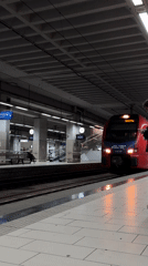 Trains observed at Belgrade Center station during evening hours