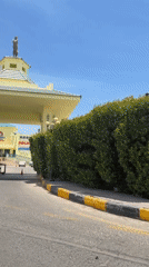 Man in red shirt spotted at Hurghada resort entrance