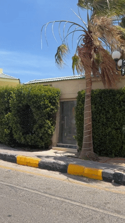 Man in red shirt spotted at Hurghada resort entrance