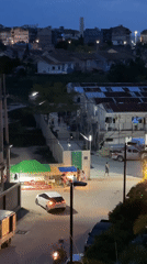 Quiet nighttime scenes around Pattaya City streets and buildings