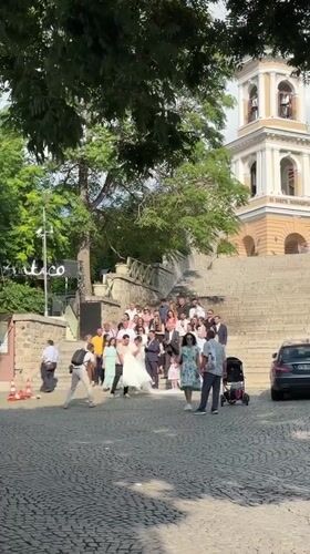 Live music, a wedding, and everyday life in Plovdiv's city center