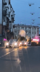 Evening selfies and street scenes documented in Ternopil, Ukraine