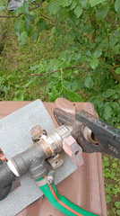 Morning outdoor maintenance and gardening activities in Nitra