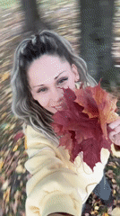 Autumn leaf photo session in a Rusanovo park, fall 2026