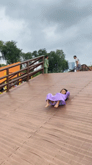 Family enjoys late-night park visit in Sidoarjo, Indonesia
