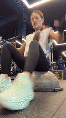 Early morning gym workout session recorded in Denpasar