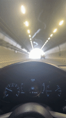 Driver exits tunnel into daylight in Khor Fakkan
