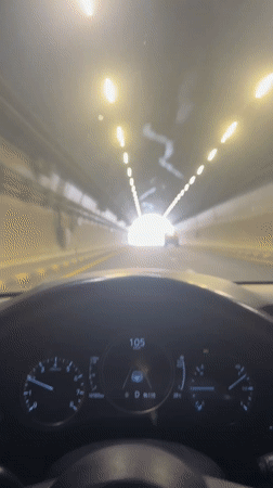 Driver exits tunnel into daylight in Khor Fakkan