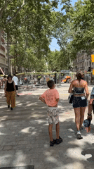 Street construction in full swing on a Barcelona boulevard