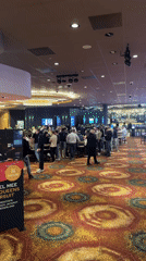 Casino interior captured on video in Valkenburg, Netherlands