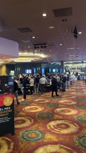 Casino interior captured on video in Valkenburg, Netherlands
