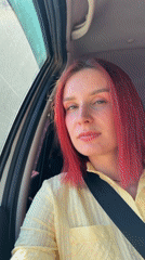 Red-haired woman observed in car in Chaikovsky, Russia