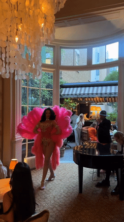Cabaret night out in London, drag performance and dinner