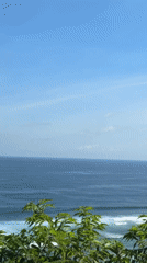 Sunny morning coastal scene documented in Kuta Selatan