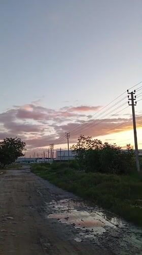 Sunset scenes and cat playtime captured in Baksan, Russia