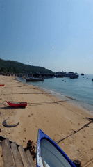 Sunny beach conditions documented at Ko Tao, Thailand