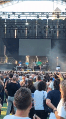 Outdoor concert draws large crowd in Valencia, Spain