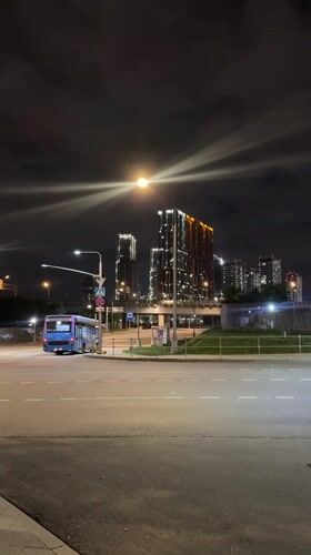 A summer night out in Khimki, Russia
