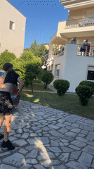 Casual morning hangout scenes in Νέα Ηρακλείτσα, Greece