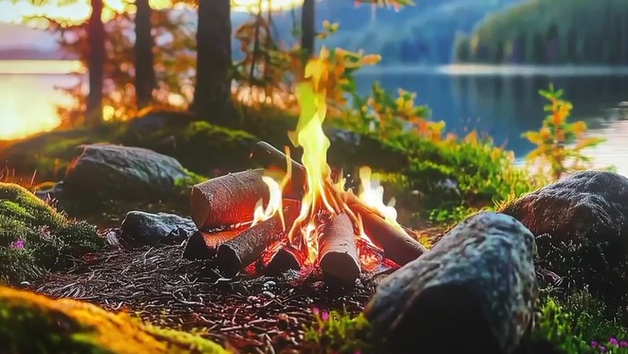 Garden blooms, campfires, and quiet summer moments in Shakhovskaya