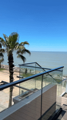 Morning scenes captured along Batumi's sunny seaside promenade