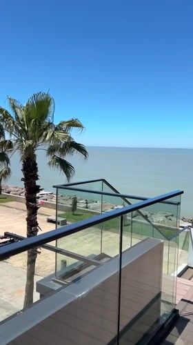 Morning scenes captured along Batumi's sunny seaside promenade