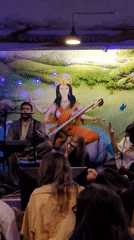 Live music performance at cafe venue in Haini, India
