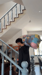 Man transports collection of plush toys in Đà Nẵng
