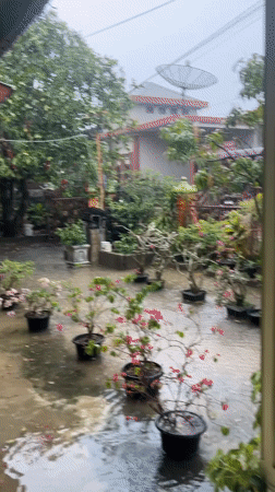 Heavy rains flood Indonesian communities during morning downpour